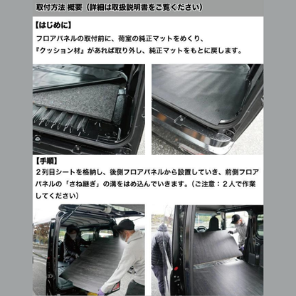 全長173cm (硬質マットタイプ / 重歩行用オークグレージュ) フルサイズ フロアパネル ハイゼットカーゴ クルーズ 700系 R3/12- Field Strike 業務用