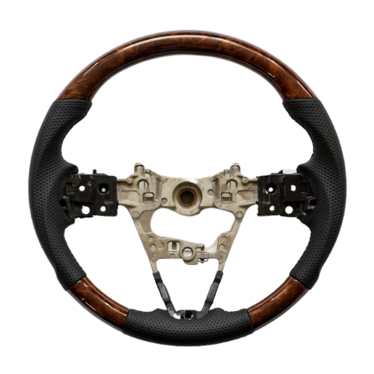 (ブラウンウッド茶木目) ウッドコンビスポーツステアリング ムーヴ キャンバス LA850系 R4/7- YourParts e0185 車 カスタム パーツ 内装 おしゃれ