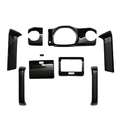 再入荷 (ピアノブラック) 3Dドレスアップインテリアパネル 9Pセット ハスラー MR31 H26/12-R1/12 YourParts e0190 車 カスタム パーツ 内装 おしゃれ