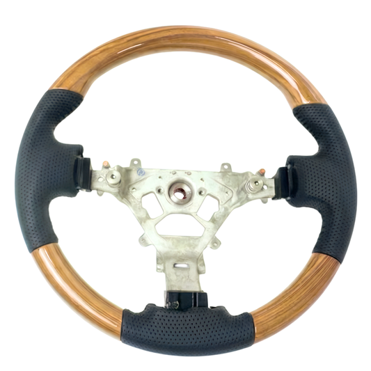 新色 (ナチュラルウッド) ウッドコンビ スポーツステアリング NV200 バネット バン 前期 中期 H21-R6/7 YourParts e0209 現行型D型タイプは取付不可