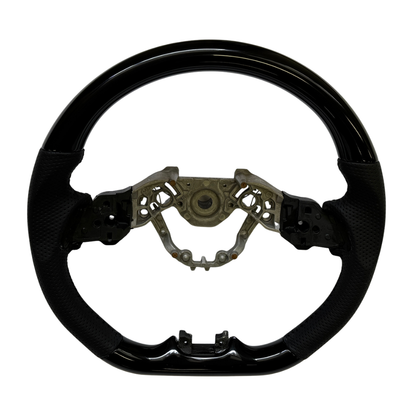 スタイリッシュなD型ステアリング (ピアノブラック) スポーツD型ステアリング デリカミニ B34系 R5/5-R7/9 YourParts e0210 運転操舵感が変わります