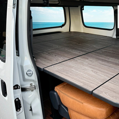 タフ仕様 全長2065mm 高さ5段階 (重歩行ストーングレー) ベッドキット 硬質タイプ タウンエース バン S403 / S413 R2/9- Field Strike GL / DX