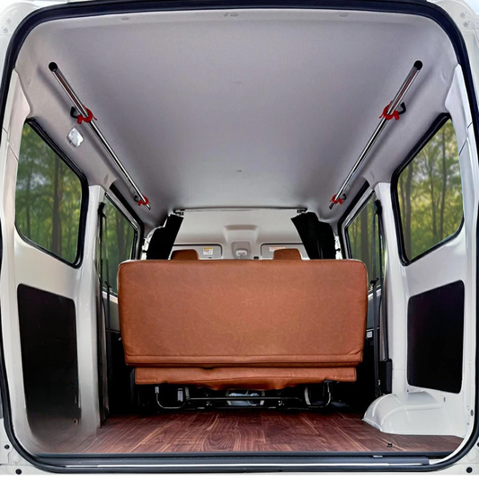 積載量アップ 天井 サイドバー (パイプホルダー黒) マルチキャリアハンガー タウンエース バン S403 / S413 R2/9- Hyog GL / DX 工事不要