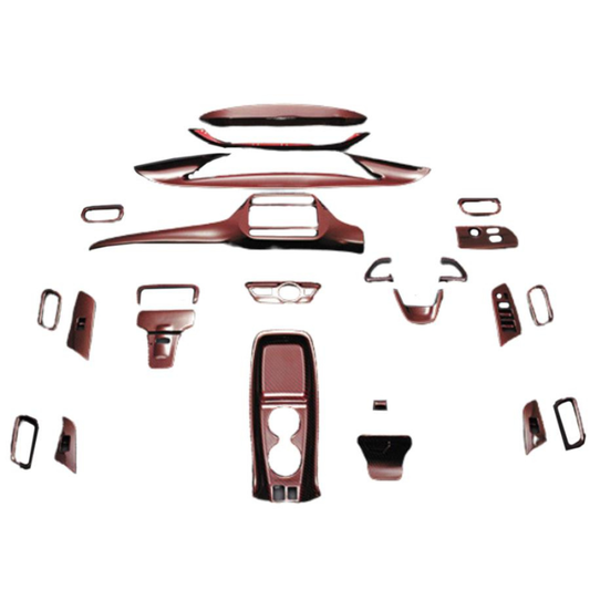 (レッドカーボン)  3D インテリアパネル 25P プリウス PHV ZVW52