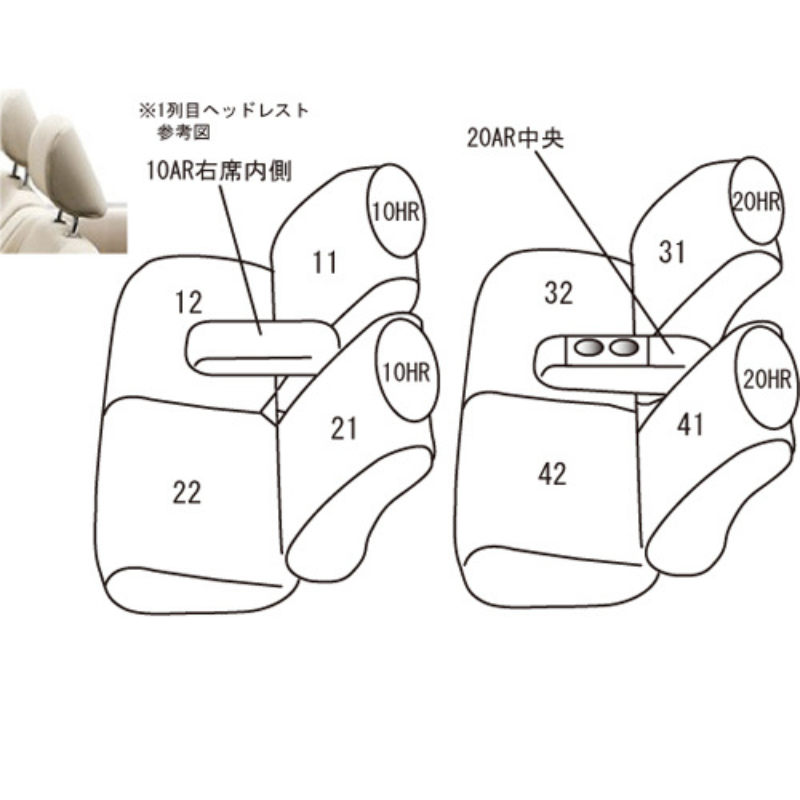 (アイボリー) シートカバー Clazzio Jr アトレーワゴン S321G 中期 (H24/04-H29/10) クラッツィオ ED-0666 カスタムターボRS 前列アームレスト有車