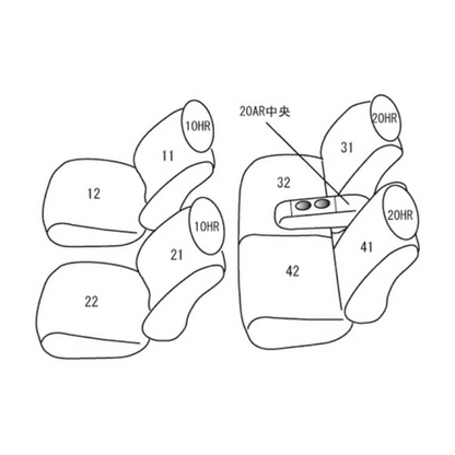 (アイボリー) シートカバー Clazzio Jr アトレーワゴン S321G (H29/11-) クラッツィオ ED-0667 カスタムターボRS SAIII専用