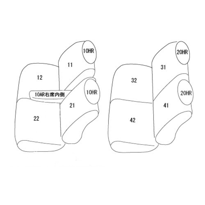 (アイボリー) シートカバー Clazzio Jr ワゴンR スマイル MX91 クラッツィオ ES-6047 Sグレード