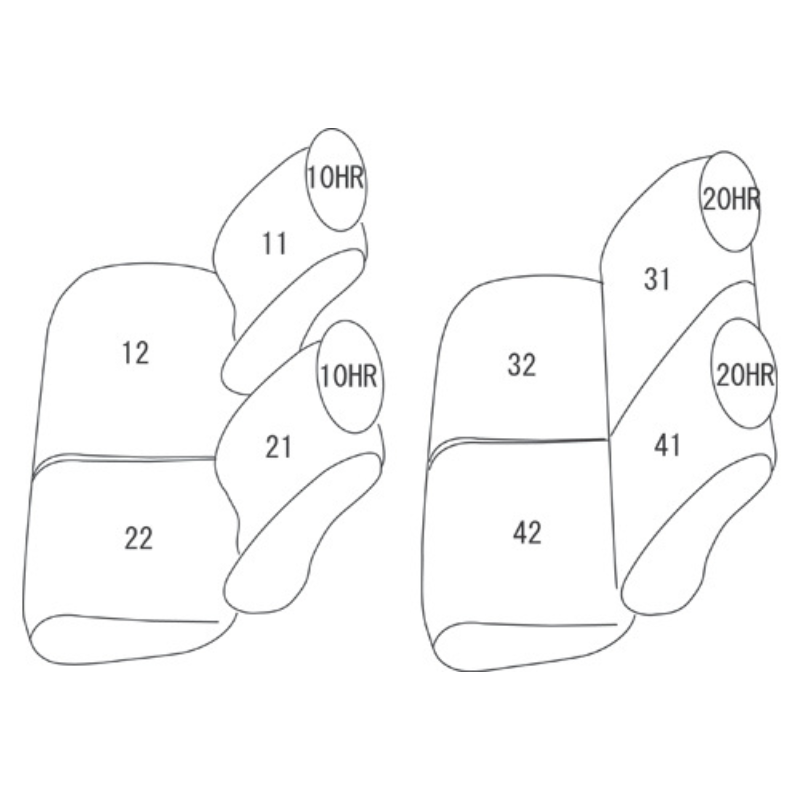 (ブラック) シートカバー Clazzio Jr N-BOX JF3 / JF4 (H29/9-R2/12) クラッツィオ EH-2049 フロントベンチシート G / G Honda SENSING