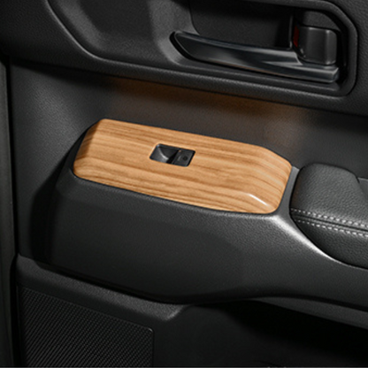 パワーウインドースイッチ部分 (ライトブラウン) 3Dインテリアパネル 4Pセット ランドクルーザー 250系 R6/4- LANBO LP1208-BM296 車 カスタム パーツ 内装