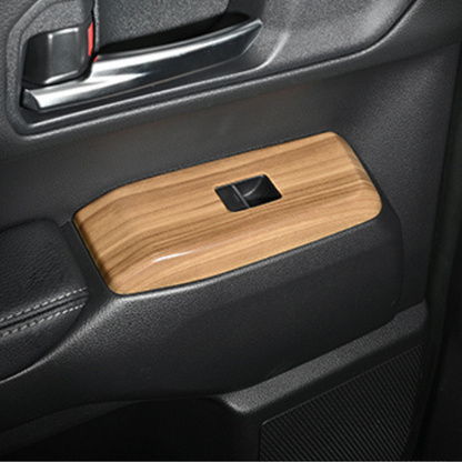 パワーウインドースイッチ部分 (ライトブラウン) 3Dインテリアパネル 4Pセット ランドクルーザー 250系 R6/4- LANBO LP1208-BM296 車 カスタム パーツ 内装