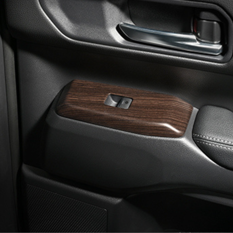 パワーウインドースイッチ部分 (ダークブラウン) 3Dインテリアパネル 4Pセット ランドクルーザー 250系 R6/4- LANBO LP1208-BM351 車 カスタム パーツ 内装