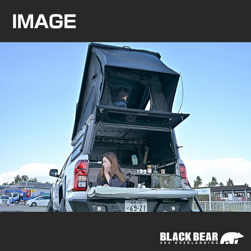 キャノピー+ルーフトップテントが一体化 ピークネストキャノピー ハイラックス GUN125 H29/9- CAN002 LEDハイマウントランプ装備 アウトドア 車中泊