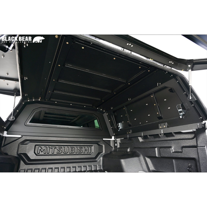 武装的ビジュアル キャノピー トライトン LC2T R6/2- CAN003 アルミ合金 レール付 LED3WAYハイマウントランプ装備