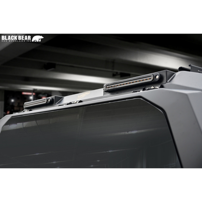 武装的ビジュアル キャノピー トライトン LC2T R6/2- CAN003 アルミ合金 レール付 LED3WAYハイマウントランプ装備