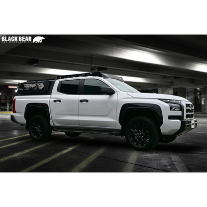 武装的ビジュアル キャノピー トライトン LC2T R6/2- CAN003 アルミ合金 レール付 LED3WAYハイマウントランプ装備