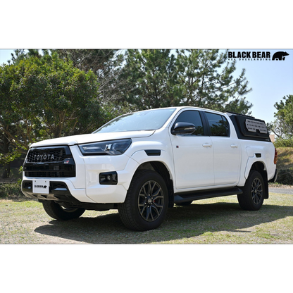 武装的ビジュアル キャノピー ハイラックス GUN125 H29/9- CAN004 アルミ合金 レール付 LED3WAYハイマウントランプ装備