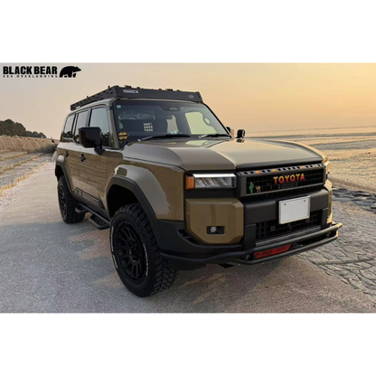 積載能力アップ ロータイプ ルーフラック ロングタイプ ランドクルーザー 250系 R6/4- RF002 車種専用設計 アウトドア 車中泊 キャンプ