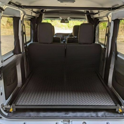 受注生産4week 荷物の取り出しが楽に 専用左右ボード付き (表面ロンマットMEダイヤモンド) スライドキャリア アトレー S700系 R4/1- ラゲージ 荷室用 配達