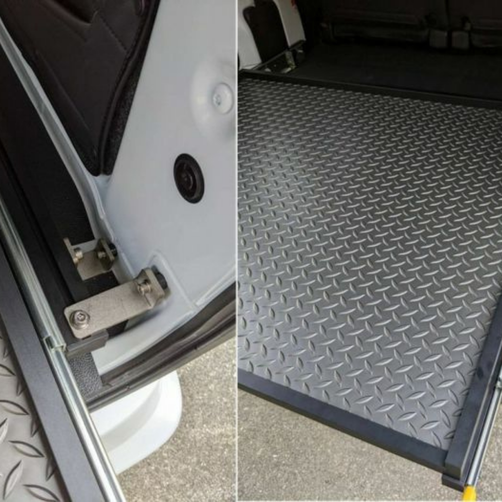 受注生産4week 荷物の取り出しが楽に 専用左右ボード付き (表面ロンマットMEダイヤモンド) スライドキャリア アトレー S700系 R4/1- ラゲージ 荷室用 配達