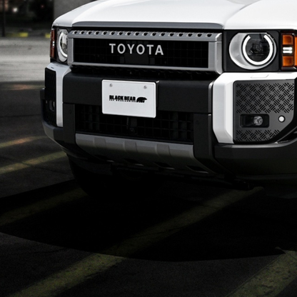 武装的ビジュアル (マットブラック) フロントバンパーガーニッシュ 左右2Pセット ランドクルーザー 250系 R6/4- WD104206 ABS樹脂 車 カスタム パーツ 外装