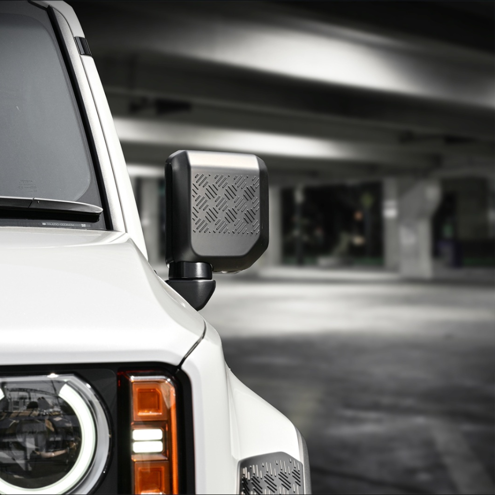 武装的ビジュアル (マットブラック) サイドミラーカバー 左右2Pセット ランドクルーザー 250系 R6/4- WD104207 ABS樹脂 車 カスタム パーツ 外装 おしゃれ