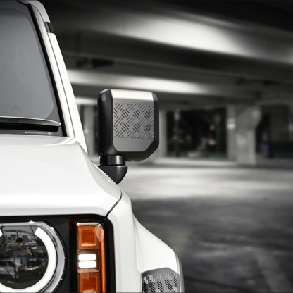 武装的ビジュアル (マットブラック) サイドミラーカバー 左右2Pセット ランドクルーザー 250系 R6/4- WD104207 ABS樹脂 車 カスタム パーツ 外装 おしゃれ