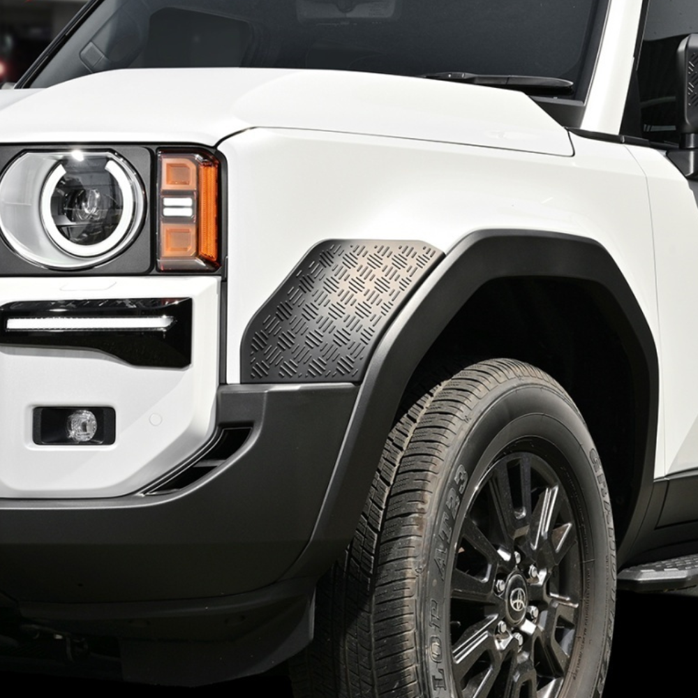 武装的ビジュアル (マットブラック) フロントフェンダーガーニッシュ 左右2Pセット ランドクルーザー 250系 R6/4- WD104205 ABS樹脂 車 カスタム パーツ