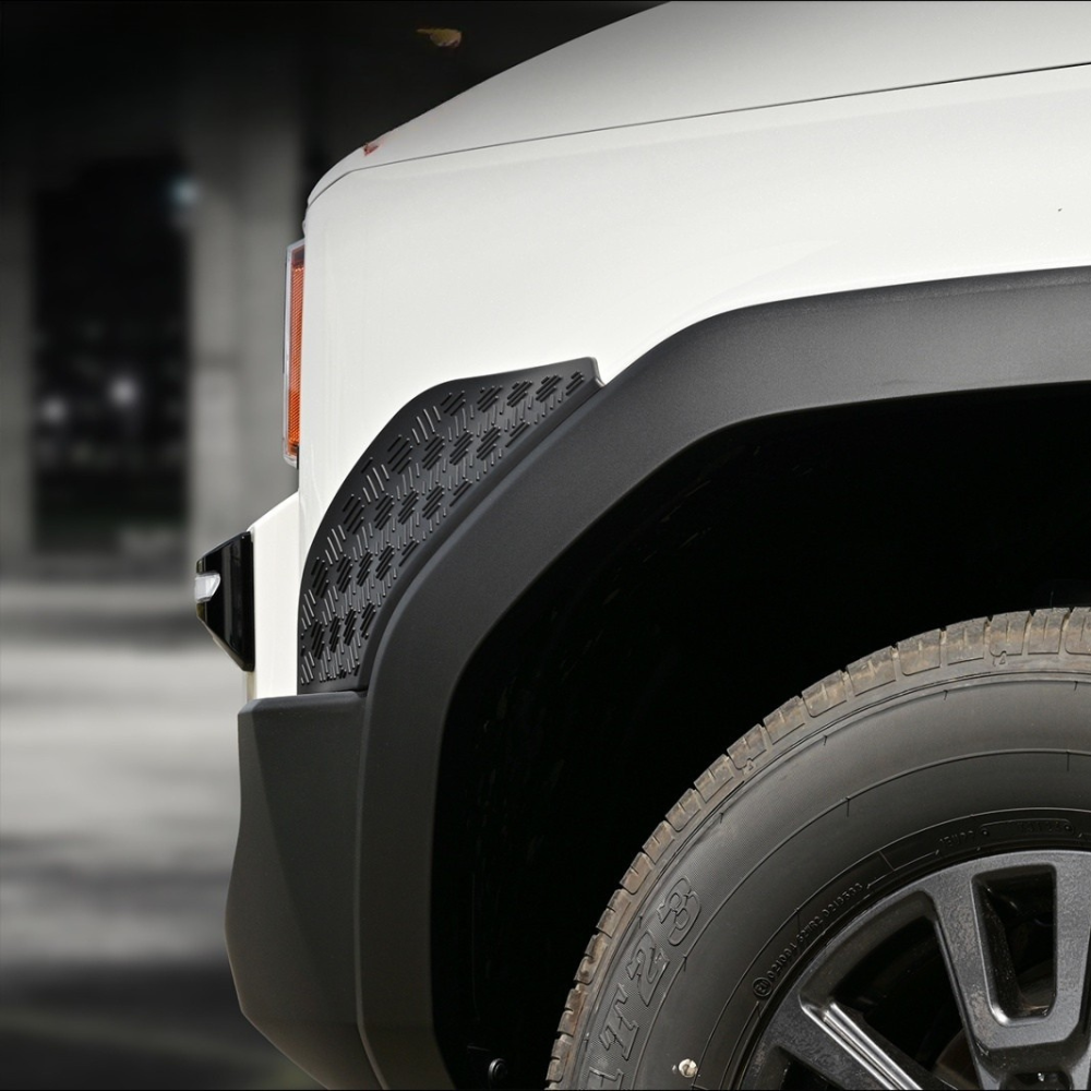武装的ビジュアル (マットブラック) フロントフェンダーガーニッシュ 左右2Pセット ランドクルーザー 250系 R6/4- WD104205 ABS樹脂 車 カスタム パーツ