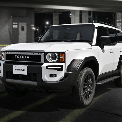 武装的ビジュアル (マットブラック) フロントフェンダーガーニッシュ 左右2Pセット ランドクルーザー 250系 R6/4- WD104205 ABS樹脂 車 カスタム パーツ