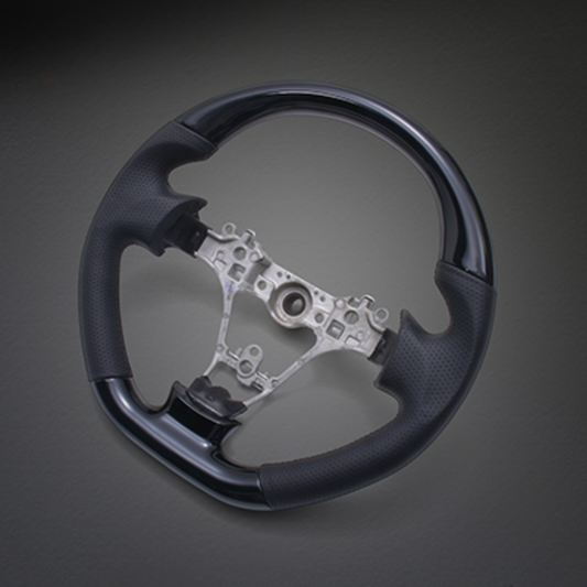 (ピアノブラック) ウッドコンビステアリング スポーツタイプ プロボックス 160系 H26/8- LSD006C 純正エアバッグ対応 車 カスタム パーツ 内装 おしゃれ