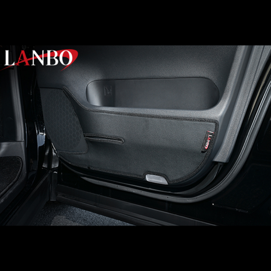 ドアの汚れ防止保護に必須 (ブラック) ドアキックガード2P アルファード / ヴェルファイア 40系 R5/6- LANBO LA-KGD0008] 内装 インテリア 車内