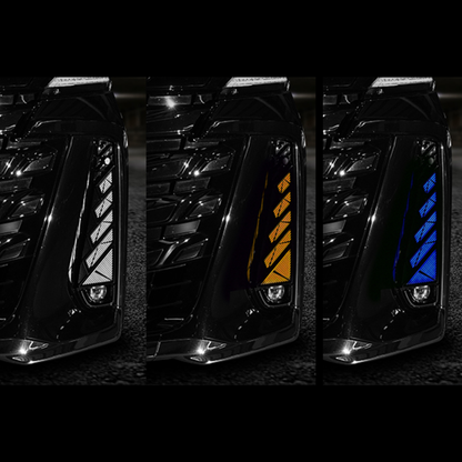 昼間でも隠せない、圧倒的な存在感。 (白光X青光) LEDデイライトキット ヴェルファイア 40系 R5/6- 流れるデイライト LDLK-VE40 3WAY仕様