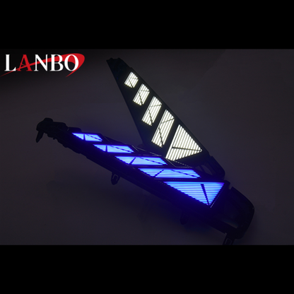 昼間でも隠せない、圧倒的な存在感。 (白光X青光) LEDデイライトキット ヴェルファイア 40系 R5/6- 流れるデイライト LDLK-VE40 3WAY仕様