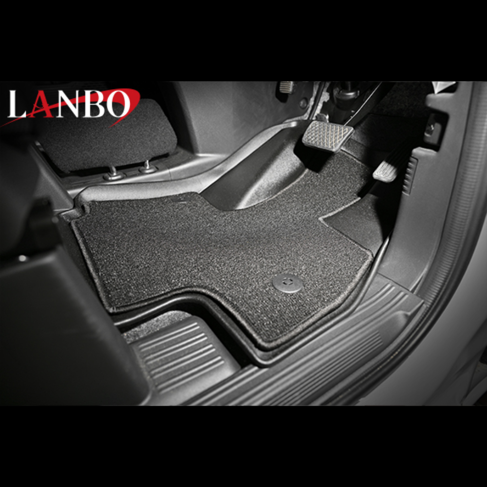 新車にお薦め (ブラック) 3Dデュアルフロアマット 前方席用 N-VAN JJ1/2 H30/7- FLM56 内装 インテリア 車内 ドレスアップ カスタム