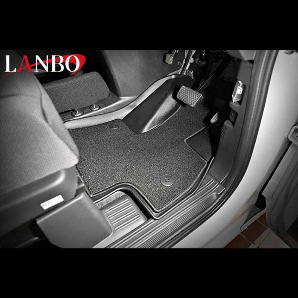 新車にお薦め (ブラック) 3Dデュアルフロアマット 前方席用 N-VAN JJ1/2 H30/7- FLM56 内装 インテリア 車内 ドレスアップ カスタム
