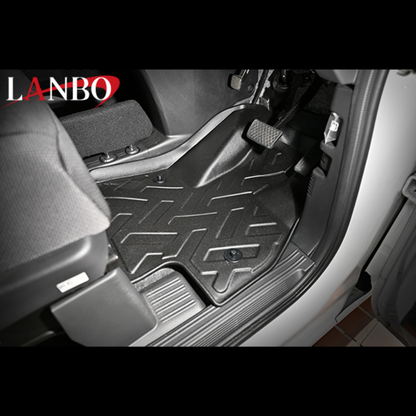 新車にお薦め (ブラック) 3Dデュアルフロアマット 前方席用 N-VAN JJ1/2 H30/7- FLM56 内装 インテリア 車内 ドレスアップ カスタム