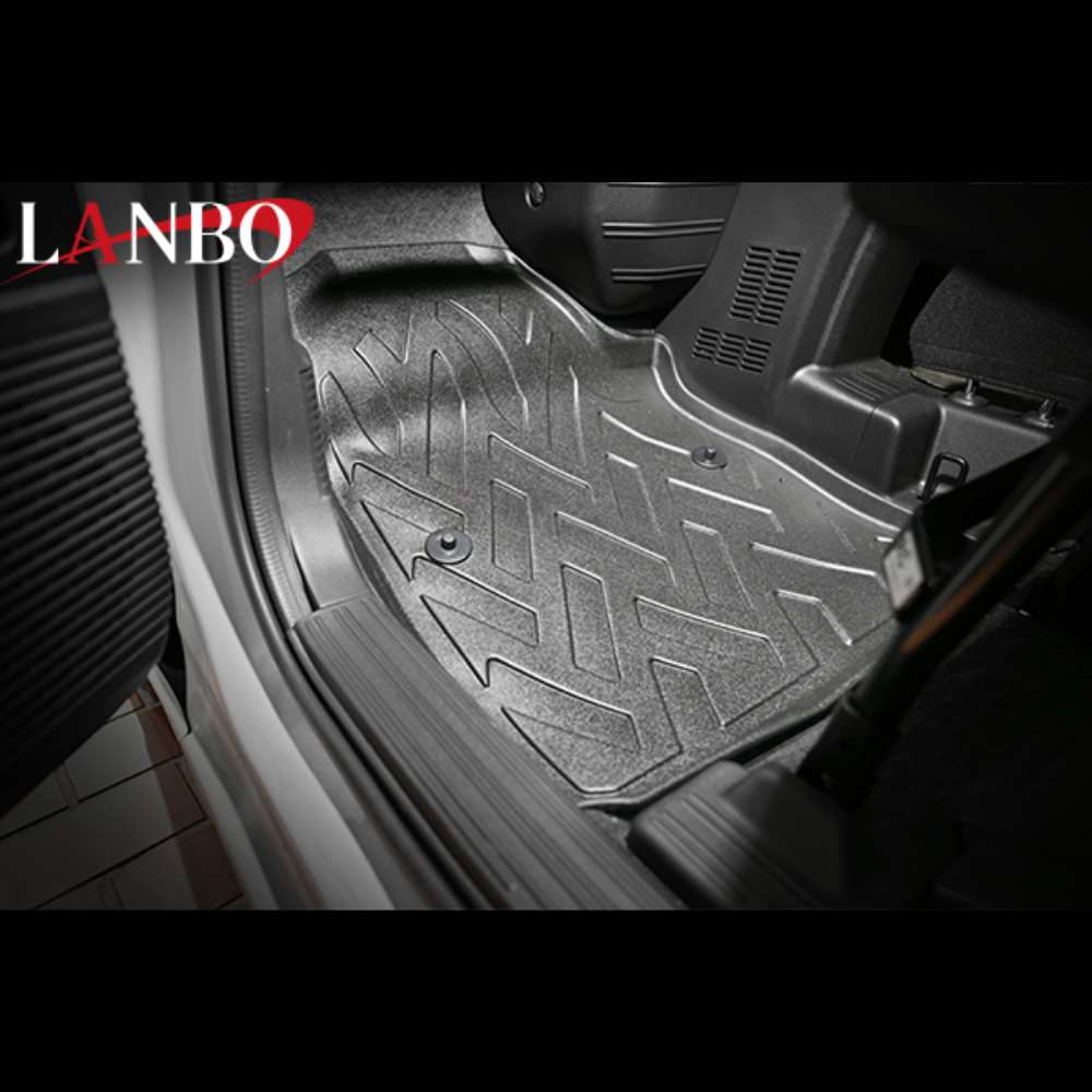 新車にお薦め (ブラック) 3Dデュアルフロアマット 前方席用 N-VAN JJ1/2 H30/7- FLM56 内装 インテリア 車内 ドレスアップ カスタム