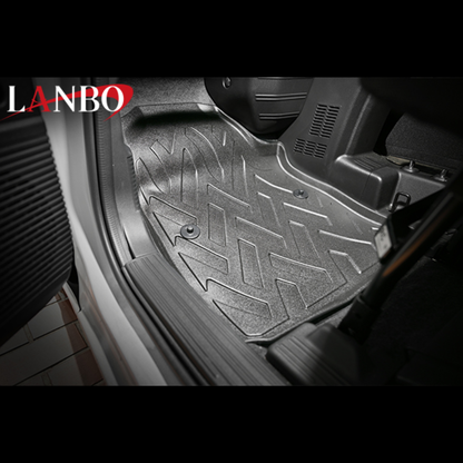 新車にお薦め (ブラック) 3Dデュアルフロアマット 前方席用 N-VAN JJ1/2 H30/7- FLM56 内装 インテリア 車内 ドレスアップ カスタム