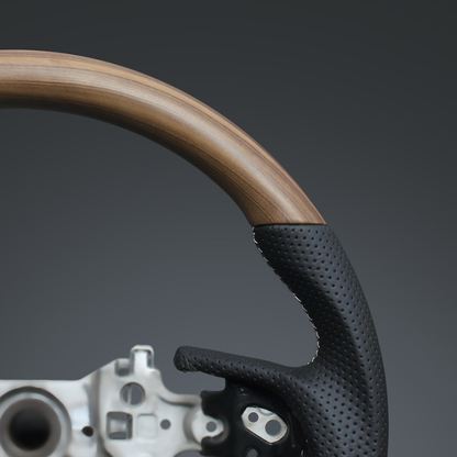 高品質の証ユーロステッチ採用 (マットアッシュブラウンXシルバーステッチ) 純正交換ガングリップステアリング カムリ 70系 H29/7-R5/12 LS190