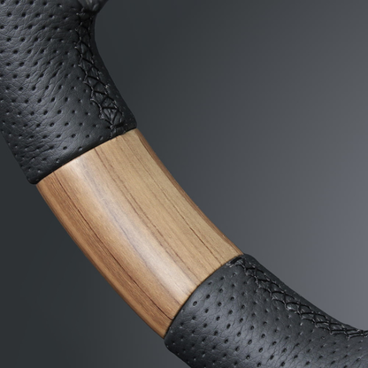 高品質の証ユーロステッチ採用 (マットアッシュブラウン x ブラックステッチ) 純正交換ガングリップステアリング ヤリス MXP10系 R2/2- LS197