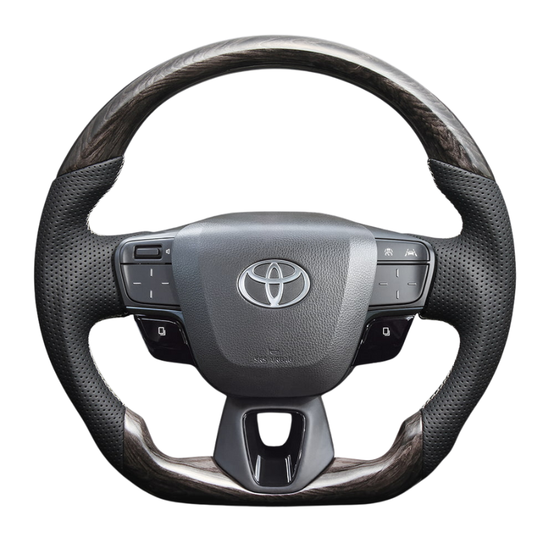 (ウズラモクブラウン) 純正交換ガングリップステアリング 現行アルファード 40系 Xグレード専用 LS200 ヒーター対応/アクティブ操舵機能付車は装着不可