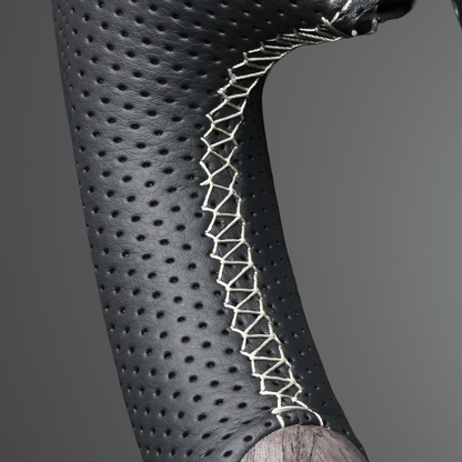 (ウズラモクブラウン) 純正交換ガングリップステアリング 現行アルファード 40系 Xグレード専用 LS200 ヒーター対応/アクティブ操舵機能付車は装着不可