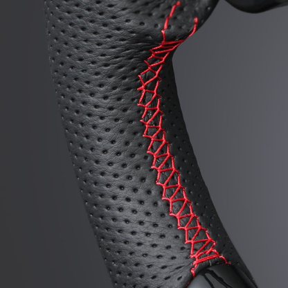 高品質の証ユーロステッチ採用 (ピアノブラックxレッドステッチ) 純正交換ガングリップステアリング 86/GR86 ZN6/ZN8 H28/-R6/4 LS240