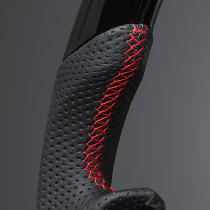 高品質の証ユーロステッチ採用 (ピアノブラックxレッドステッチ) 純正交換ガングリップステアリング 86/GR86 ZN6/ZN8 H28/-R6/4 LS240