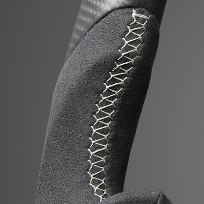 最上位モデル (マットリアルカーボン x アルカンターラBK x シルバーステッチ) 純正交換ガングリップステアリング 86/GR86 ZN6/ZN8 H28/-R6/4 LS243