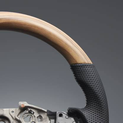 高品質の証ユーロステッチ採用 (マットアッシュブラウンxシルバーステッチ) 純正交換ガングリップステアリング キャラバンNV350 E26 R3/11- LS254