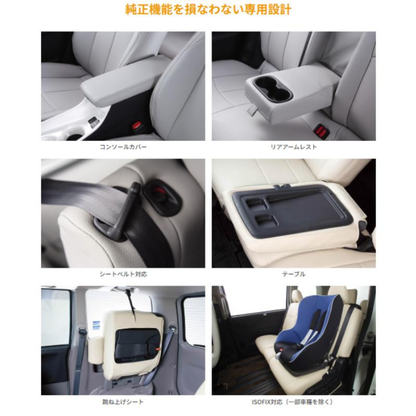 現行新型プレミアムGX用 (ブラック) クラッツィオシートカバー ジュニア Clazzio Jr キャラバン NV350 R7/9- EN-5654 1列目ヘッドレスト仕様向上後