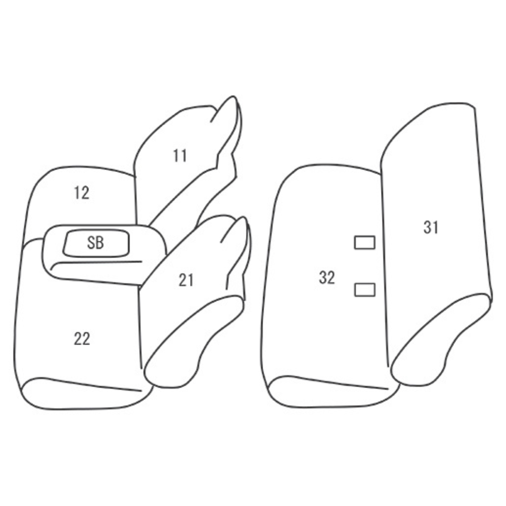 現行新型DX/EX リヤクーラー有 (ブラウン) クラッツィオシートカバー ジュニア Clazzio Jr キャラバン NV350 R7/9- EN-5655 標準ボデイ