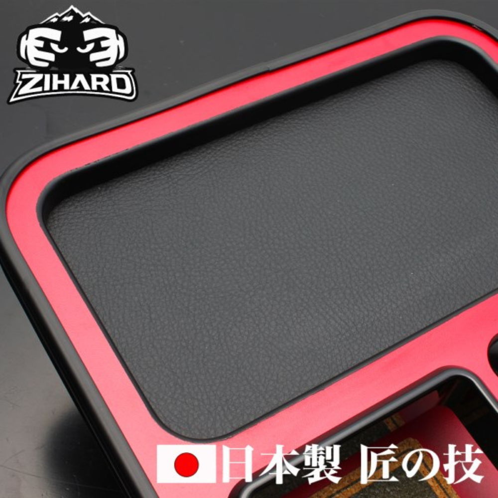 新車にお薦め 国内受注生産 (レザーレッド) フロントセンターテーブル デリカD5 CV系 前期 後期 ZFC03 機能性テーブル