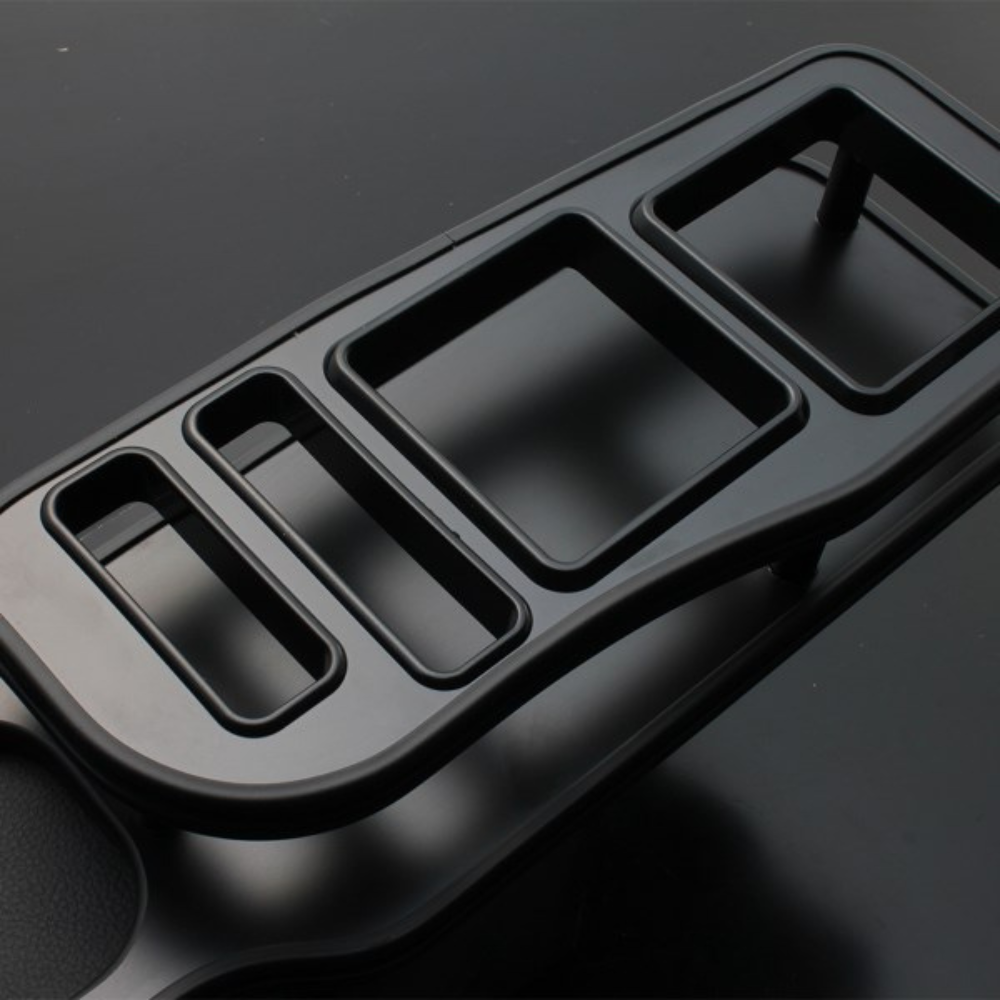WIDE専用 受注生産 (マットブラック) 助手席フロントテーブル ハイエース 200系 1-9型 ワイドボディ FT258-01